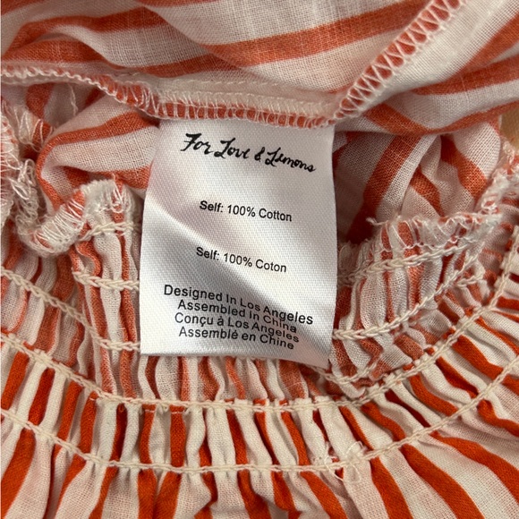 NWT FOR LOVE & LEMONS ISLA STRIPED SHORT - Picture 9 of 10